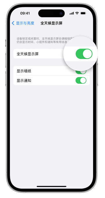 磁县苹果14维修店分享如何自定义 iPhone 14 Pro 常亮显示屏 