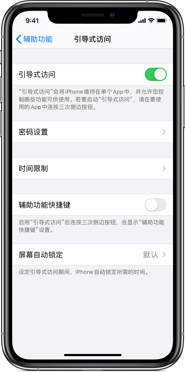 磁县苹果手机维修分享如何在 iPhone 上退出引导式访问 