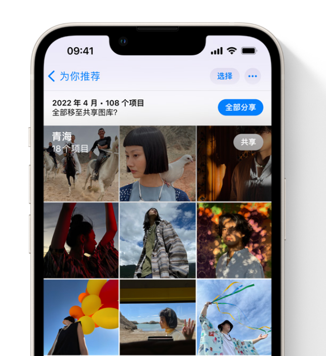 磁县苹果维修网点分享在 iPhone 上使用共享图库 