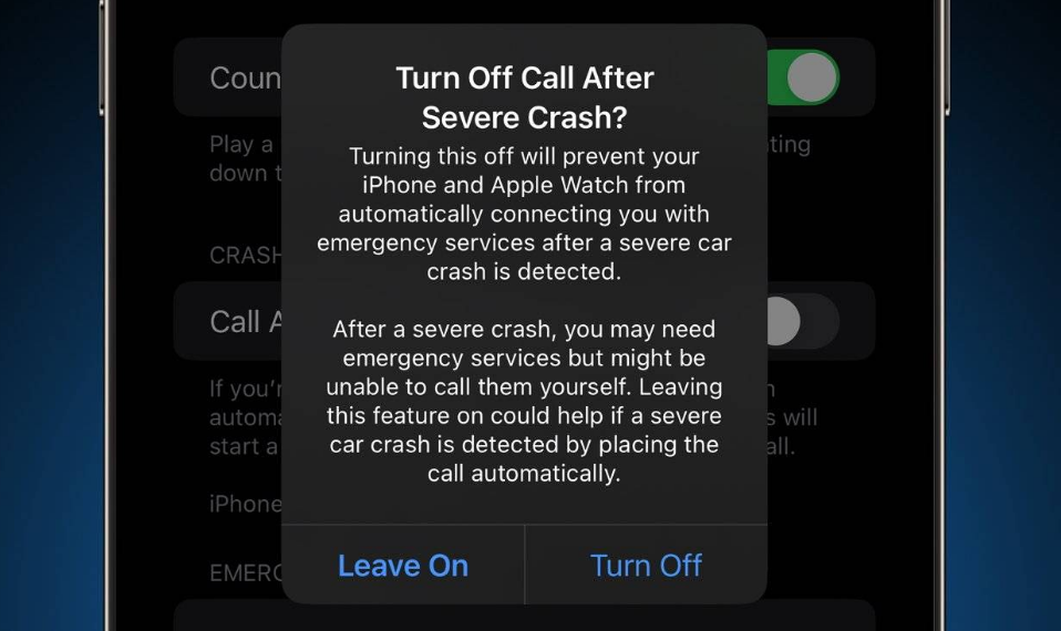 磁县苹果14维修分享 iPhone 14 和 Apple Watch 上关闭崩溃检测 