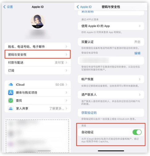 磁县苹果手机维修分享iOS 16 自动验证功能开启方法 