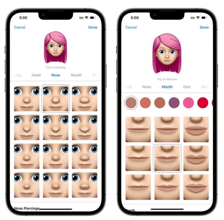 磁县苹果手机维修分享​iOS 16中的拟我表情有了哪些变化和升级 